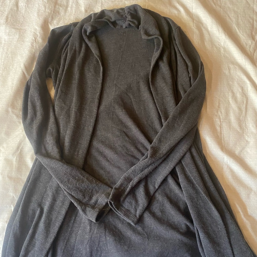 Gray cardigan